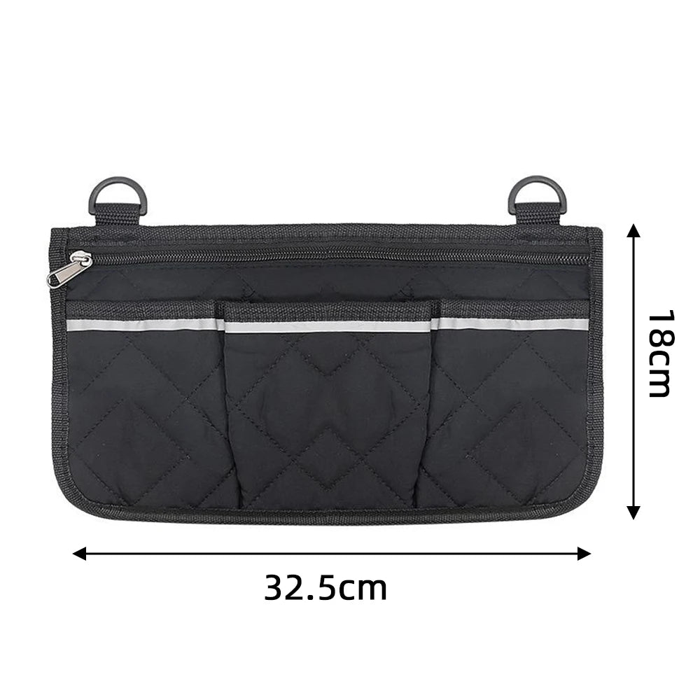 Sac latéral pour accoudoir de fauteuil roulant