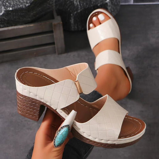 Sandalen met hak