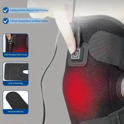 USB elektrische knieverwarmingsband - Directe verlichting en comfort!