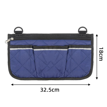 Sac latéral pour accoudoir de fauteuil roulant